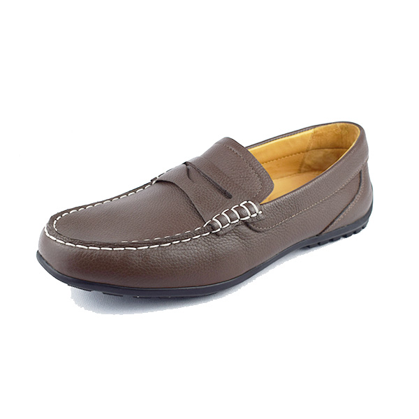 Moccasin pour homme confort r1010 Marron cuir  Mocassin homme Maroc